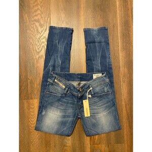 NWT Diesel Matic Women’s Denim Blue Wash 008C2 Stretch Jeans Size W27 L32